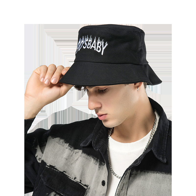 Sombrero de pescador de moda negro NHTQ299467