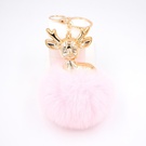 NHZUG2139317-Light-pink-Golden-keychain