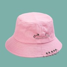 NHTQ1476601-Five-hoop-pin-fisherman-hat-pink-M-(56-58cm)