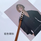 NHWP1803817-Simple-style-camel-silver-buckle-105cm