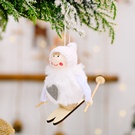 NHHB1837129-Pompom-doll-skiing-small-hanging-white