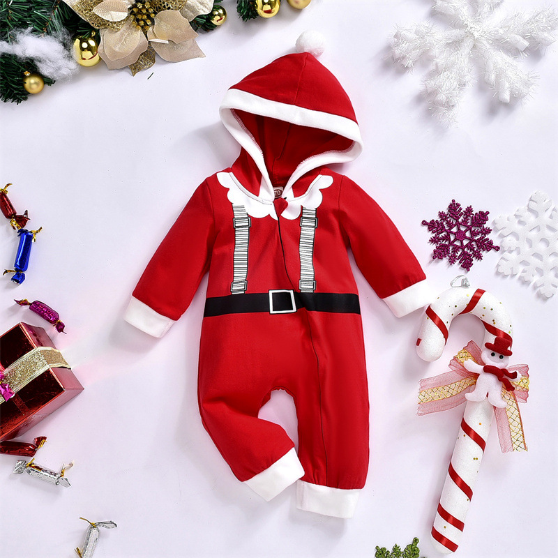 Ropa Papá Noel, mono con cremallera con para ropa de escalada, ropa
