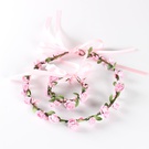 NHNUA1528667-Pink-(garland-+-bracelet)